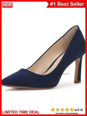 Suede Pointed Toe Stiletto Heel Pumps Comfort Work Shoes